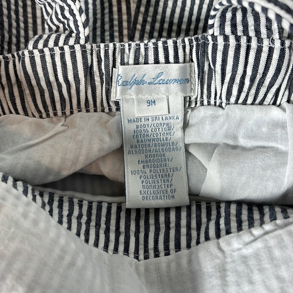 Ralph Lauren boy’s 9 month overall shorts. - Picture 6 of 7